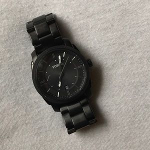 Black Fossil Watch
